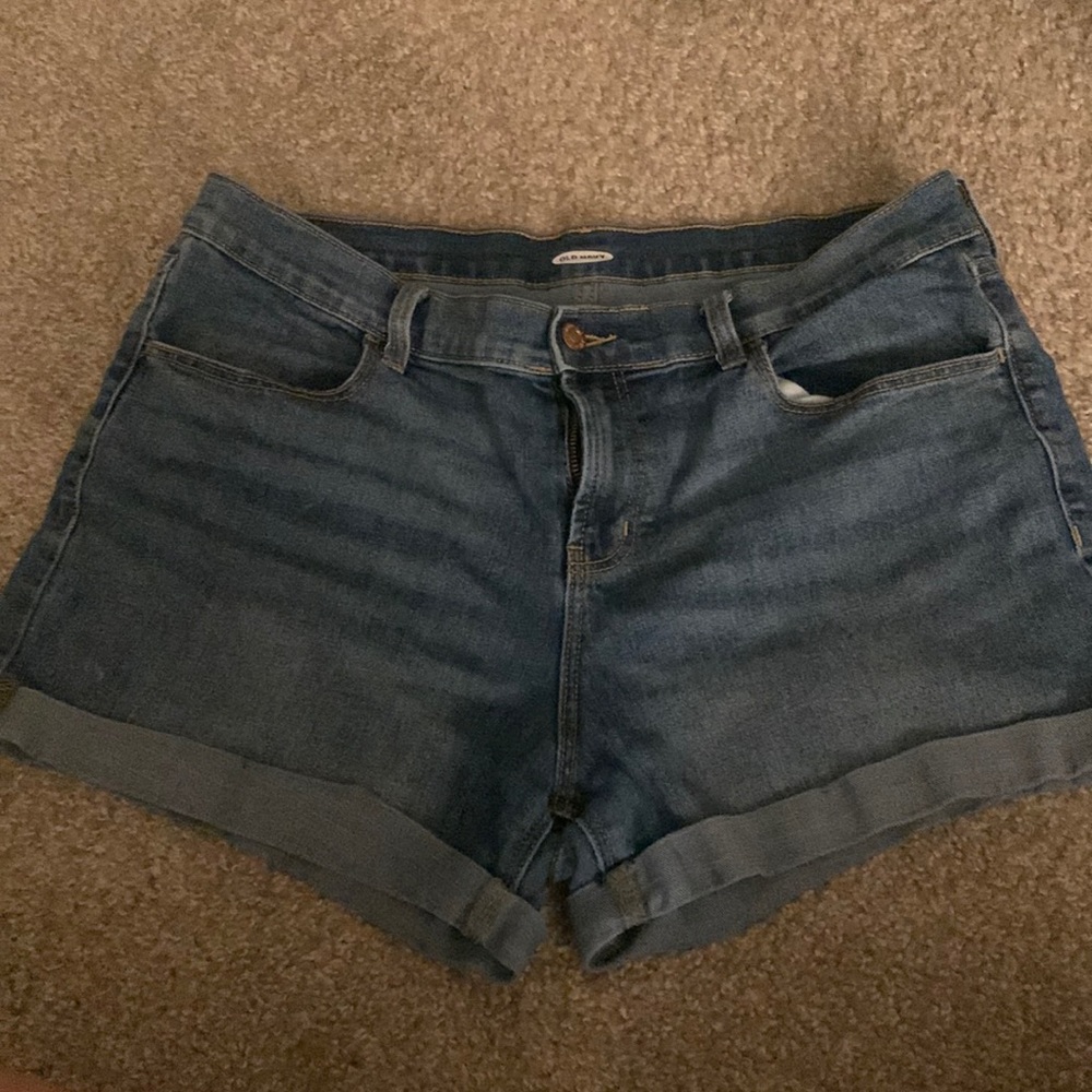 Old navy blue Jean shorts